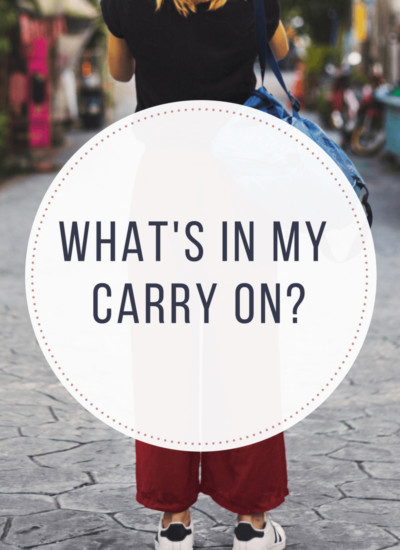 What's in my carry on. Healthy travel essentials that I never leave home without, and you may be surprised to find out what I don't take with me.