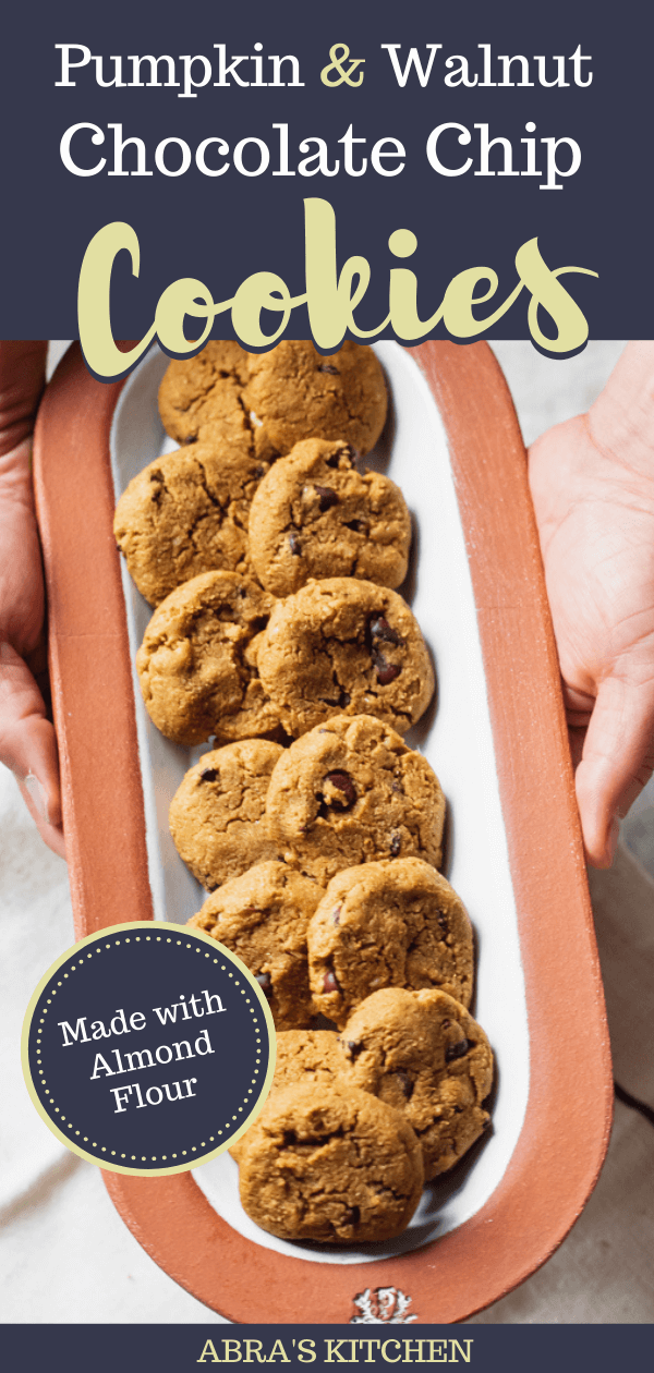 Almond Flour Pumpkin Chocolate Chip Cookies - Abra's Kitchen