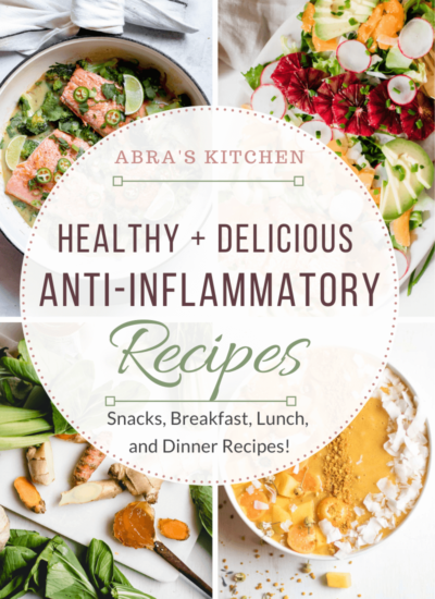 Anti-Inflammatory Recipes, graphic of 4 recipe photos